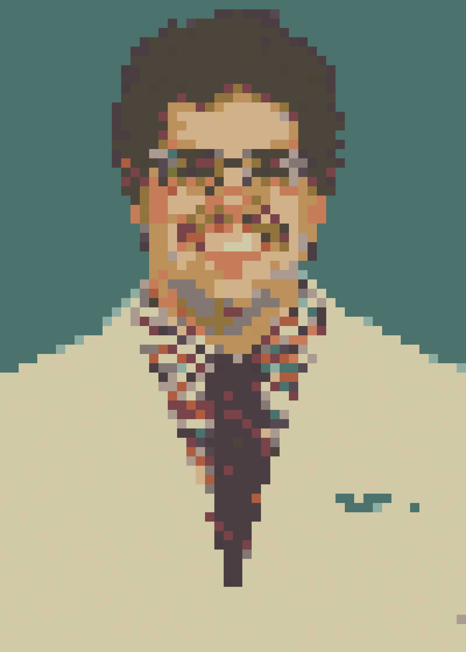 A pixelated photograph of Frobro